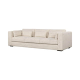 Clive Vegas Sofa in Cream Stain Resistant Polyester Sofas & Loveseats LOOMLAN By LH Imports