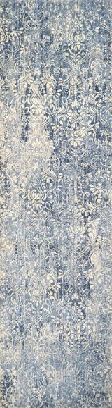 Clon Damask Blue Large Area Rugs For Living Room Area Rugs LOOMLAN By LOOMLAN