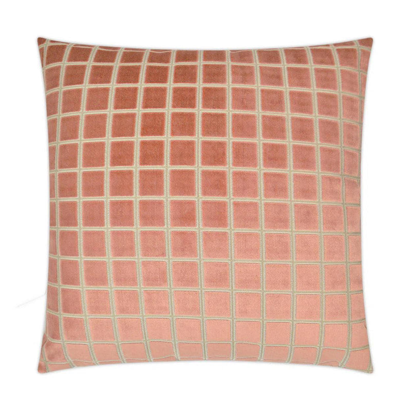 Close Quarters Light Pink Throw Pillow With Insert Throw Pillows LOOMLAN By D.V. Kap