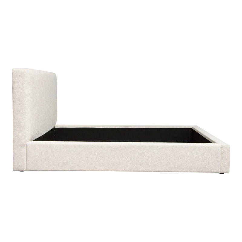 Cloud White Low Profile Bed Frame Beds LOOMLAN By Diamond Sofa