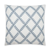 Clover Lane Porcelain Blue Large Throw Pillow With Insert Throw Pillows LOOMLAN By D.V. Kap