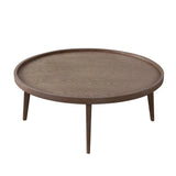 Clover Oak Finish Round Cocktail Table Coffee Tables LOOMLAN By Diamond Sofa