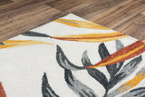 Club Floral Ivory Area Rugs For Living Room Area Rugs LOOMLAN By LOOMLAN