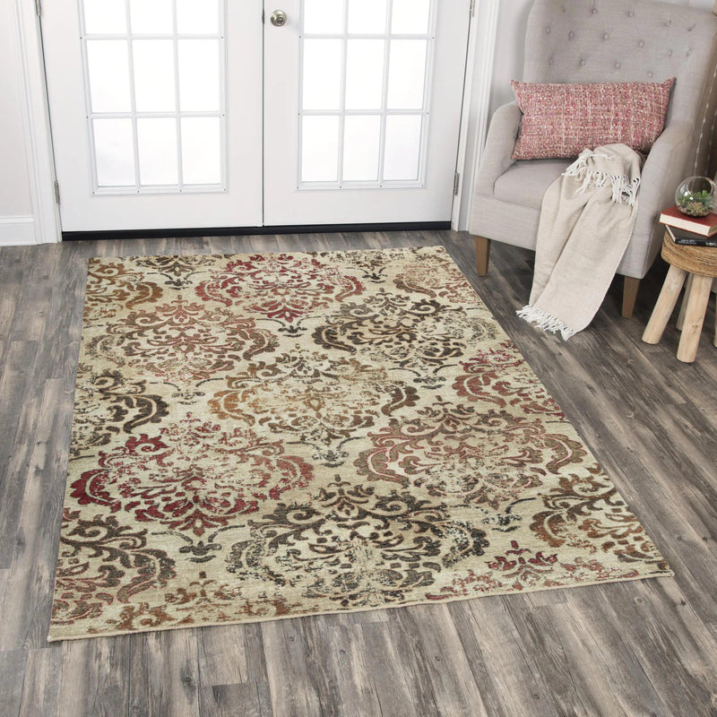 Clur Medallion Brown Large Area Rugs For Living Room Area Rugs LOOMLAN By LOOMLAN