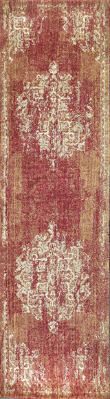 Coas Medallion Red Large Area Rugs For Living Room Area Rugs LOOMLAN By LOOMLAN