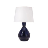 Coastal Style Blue Ceramic Ash Table Lamp Table Lamps LOOMLAN By Jamie Young