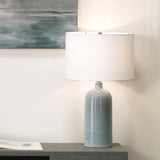 Coastal Style Blue Ceramic Declan Table Lamp Table Lamps LOOMLAN By Jamie Young