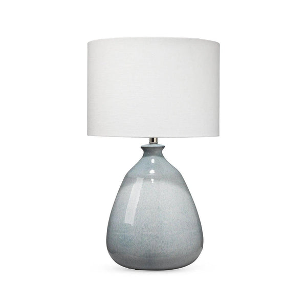 Coastal Style Blue Ceramic Levi Table Lamp Table Lamps LOOMLAN By Jamie Young