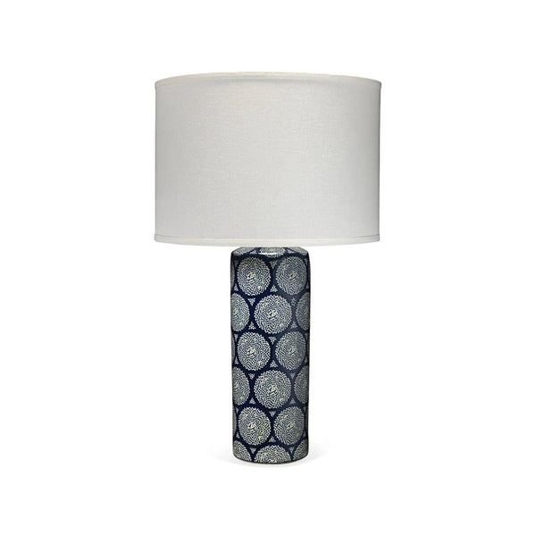 Coastal Style Blue Ceramic Neva Table Lamp Table Lamps LOOMLAN By Jamie Young