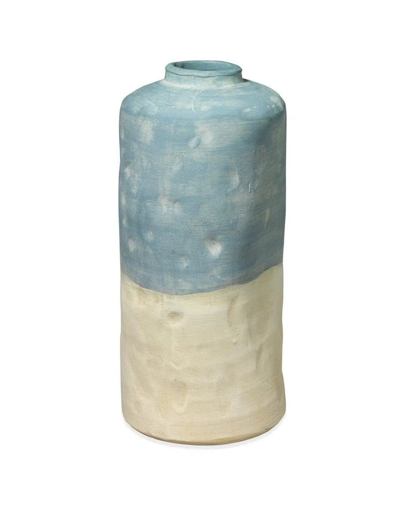 Coastal Style Blue Ceramic Sedona Vessels (Set of 3) Vases & Jars LOOMLAN By Jamie Young