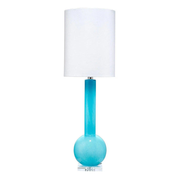 Coastal Style Blue Glass Studio Table Lamp Table Lamps LOOMLAN By Jamie Young