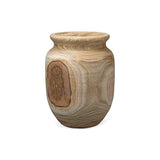 Coastal Style Brown Paulownia Wood Topanga Wooden Vase Vases & Jars LOOMLAN By Jamie Young