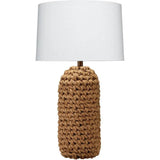 Coastal Style Brown Rope Lawrence Table Lamp Table Lamps LOOMLAN By Jamie Young