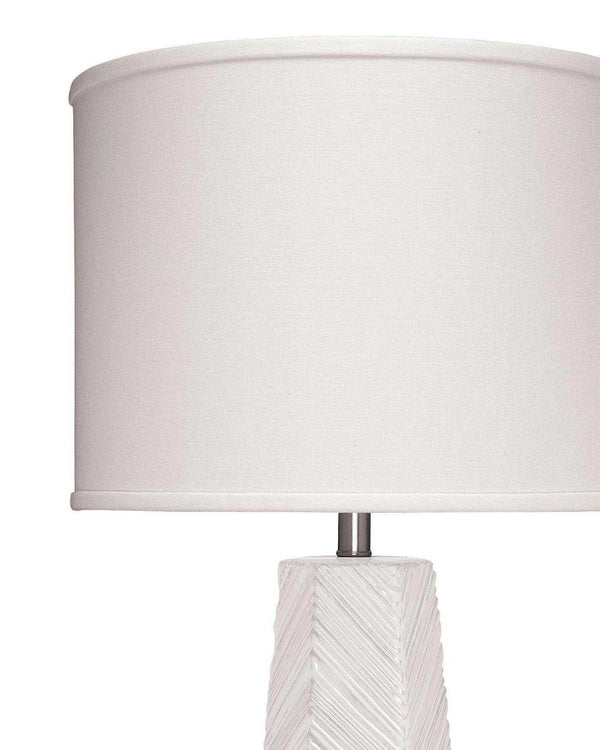 Coastal Style Cream Ceramic High Rise Table Lamp Table Lamps LOOMLAN By Jamie Young