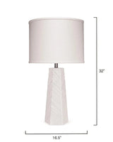 Coastal Style Cream Ceramic High Rise Table Lamp Table Lamps LOOMLAN By Jamie Young