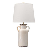 Coastal Style Cream Ceramic Piper Ceramic Table Lamp Table Lamps LOOMLAN By Jamie Young