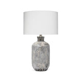 Coastal Style Grey Ceramic Blaire Table Lamp Table Lamps LOOMLAN By Jamie Young