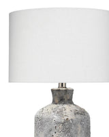 Coastal Style Grey Ceramic Blaire Table Lamp Table Lamps LOOMLAN By Jamie Young