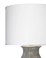 Coastal Style Grey Ceramic Masonry Table Lamp Table Lamps LOOMLAN By Jamie Young