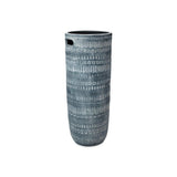 Coastal Style Grey Ceramic Zion Ceramic Vase Vases & Jars LOOMLAN By Jamie Young