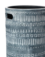 Coastal Style Grey Ceramic Zion Ceramic Vase Vases & Jars LOOMLAN By Jamie Young