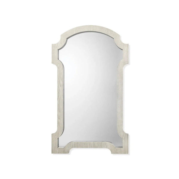 Coastal Style Grey Washed Veneer Estate Wall Mirror Wall Mirrors LOOMLAN By Jamie Young