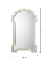 Coastal Style Grey Washed Veneer Estate Wall Mirror Wall Mirrors LOOMLAN By Jamie Young