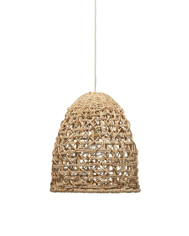 Coastal Style Natural Corn Straw Rope Netted Pendant Pendants LOOMLAN By Jamie Young