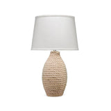 Coastal Style Off-White Rope Table Lamp Table Lamps LOOMLAN By Jamie Young