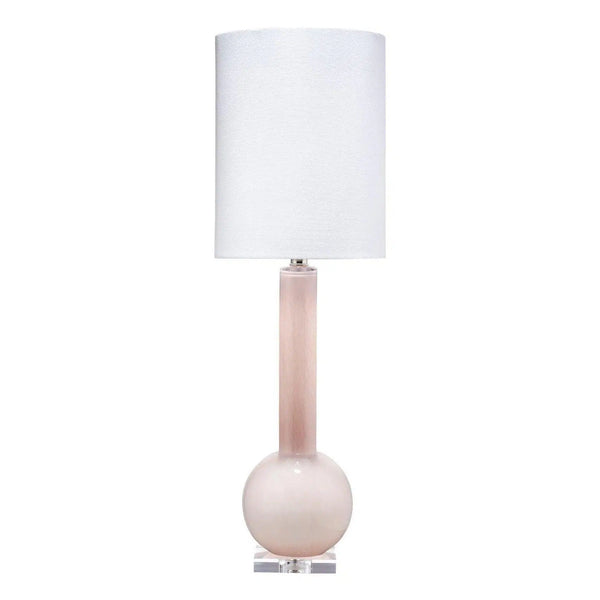 Coastal Style Pink Glass Studio Table Lamp Table Lamps LOOMLAN By Jamie Young