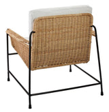 Coastal Style Rattan Cotton Poly Lounge Chair Palermo Accent Chairs LOOMLAN By Jamie Young