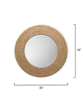 Coastal Style Round Seagrass Hand-Woven Meadow Wall Mirror Wall Mirrors LOOMLAN By Jamie Young