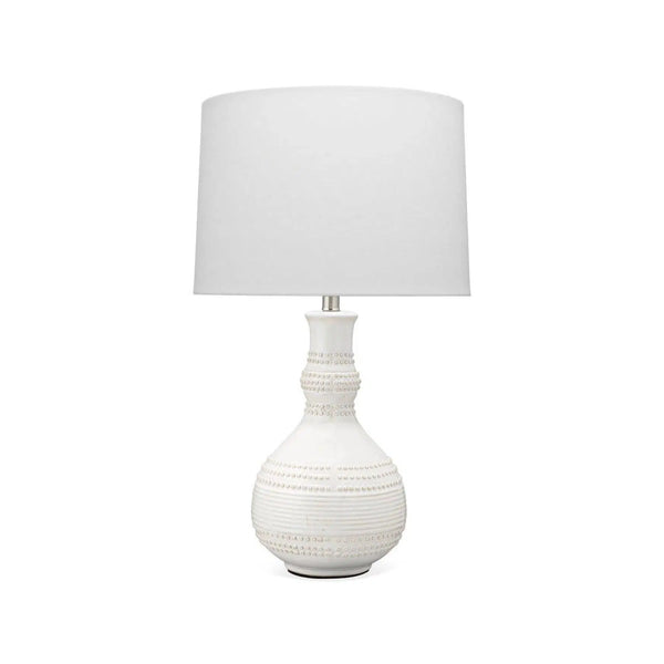 Coastal Style White Ceramic Droplet Table Lamp Table Lamps LOOMLAN By Jamie Young