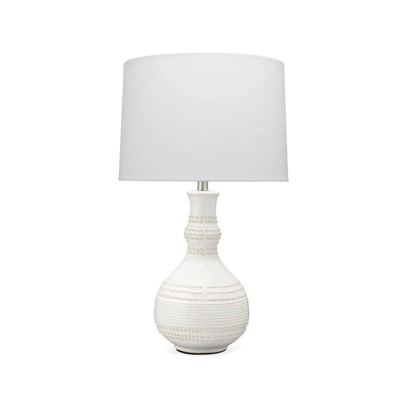 Coastal Style White Ceramic Droplet Table Lamp Table Lamps LOOMLAN By Jamie Young