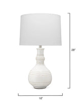 Coastal Style White Ceramic Droplet Table Lamp Table Lamps LOOMLAN By Jamie Young