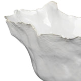 Coastal Style White Ceramic Fleur Ceramic Bowls (set of 3) Boxes & Bowls LOOMLAN By Jamie Young