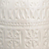 Coastal Style White Ceramic Frieze Table Lamp Table Lamps LOOMLAN By Jamie Young