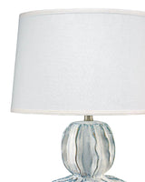 Coastal Style White Ceramic Oceana Gourd Table Lamp Table Lamps LOOMLAN By Jamie Young