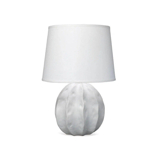 Coastal Style White Ceramic Urchin Table Lamp Table Lamps LOOMLAN By Jamie Young