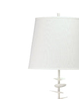 Coastal Style White Gesso Petals Floor Lamp Floor Lamps LOOMLAN By Jamie Young