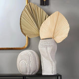 Coastal Style White Porcelain Lunar Sphere Statues & Sculptures LOOMLAN By Jamie Young