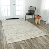 Cobe Basketweave Gray Area Rugs For Living Room Area Rugs LOOMLAN By LOOMLAN
