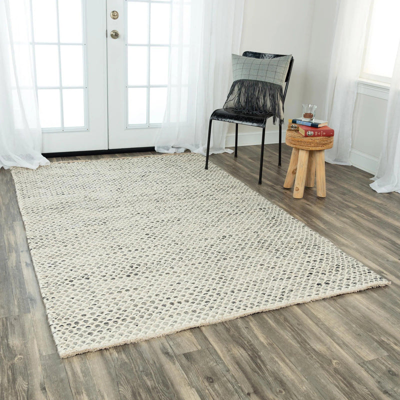 Cobe Basketweave Gray Area Rugs For Living Room Area Rugs LOOMLAN By LOOMLAN