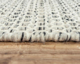 Cobe Basketweave Gray Area Rugs For Living Room Area Rugs LOOMLAN By LOOMLAN