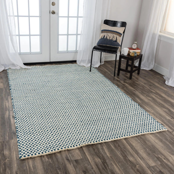 Cobs Basketweave Blue Area Rugs For Living Room Area Rugs LOOMLAN By LOOMLAN