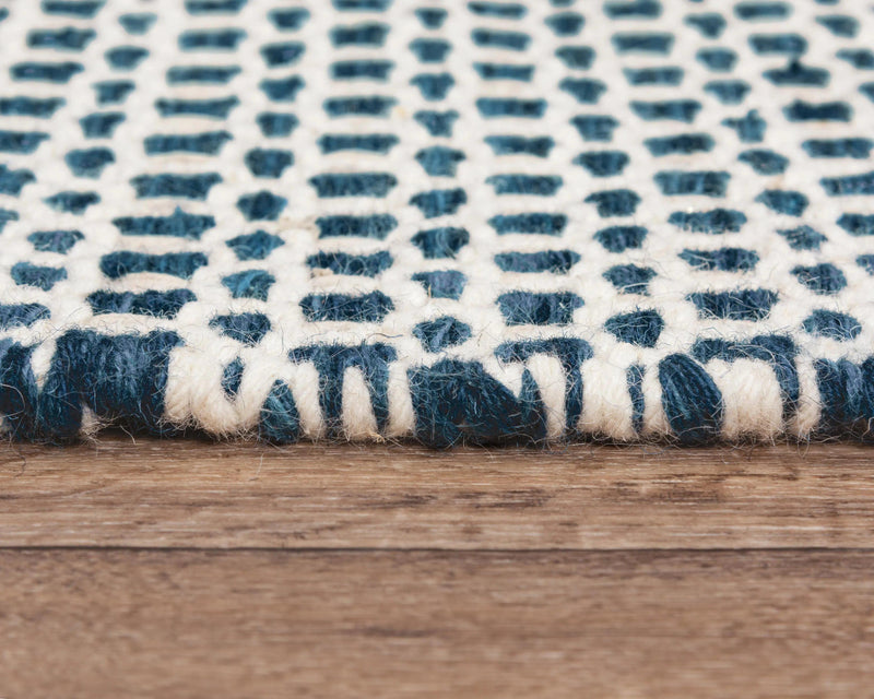 Cobs Basketweave Blue Area Rugs For Living Room Area Rugs LOOMLAN By LOOMLAN