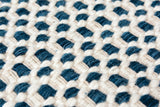 Cobs Basketweave Blue Area Rugs For Living Room Area Rugs LOOMLAN By LOOMLAN