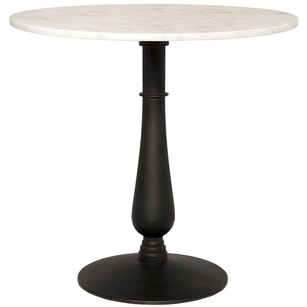 Cobus Iron and Marble Round Side Table Side Tables LOOMLAN By Noir