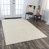 Coce Basketweave Beige Area Rugs For Living Room Area Rugs LOOMLAN By LOOMLAN