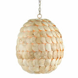 Coco Cream Buko Pendant Pendants LOOMLAN By Currey & Co